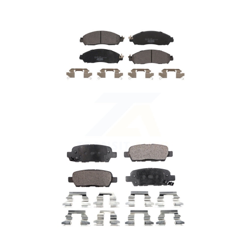 TEC  Front Rear Ceramic Brake Pads Kit for Nissan Leaf Ktc-100676