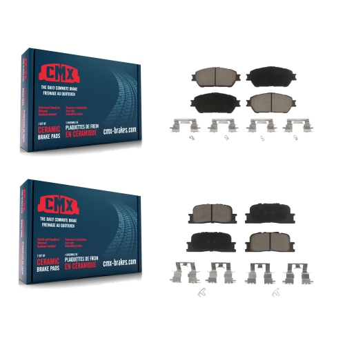 CMX  Front Rear Ceramic Brake Pads Kit for Toyota Camry Lexus Es330 Es300 Kcx-100496
