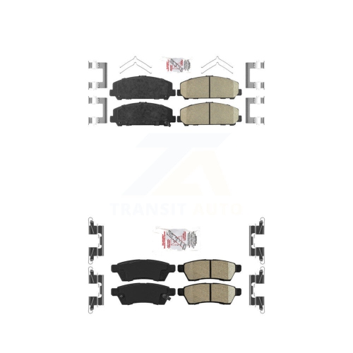 AMERIBRAKES  Front Rear Ceramic Disc Brake Pads Kit for Suzuki Equator Knf-100441