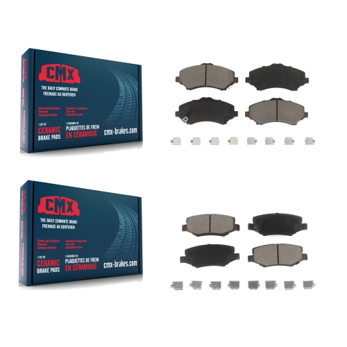 CMX  Front Rear Ceramic Brake Pads Kit for Jeep Wrangler Liberty Jk Dodge Nitro Kcx-100388