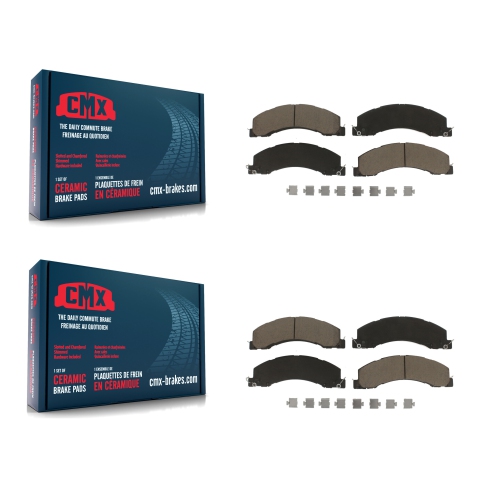 Front Rear Ceramic Brake Pads Kit For Ram Dodge Sterling Truck 4500 5500 Bullet 45 55 KCX-100399