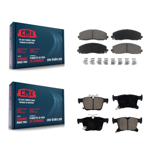 CMX  Front Rear Ceramic Brake Pads Kit for Chrysler Pacifica Grand Caravan Voyager Kcx-100235