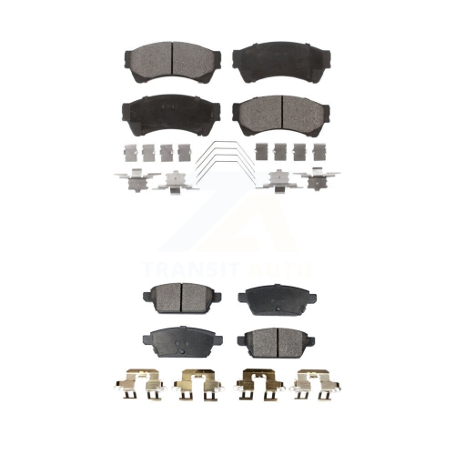 TEC  Front Rear Ceramic Brake Pad Kit for Ford Fusion Mazda 6 Lincoln Mkz Zephyr Mercury Milan Ktc-100086