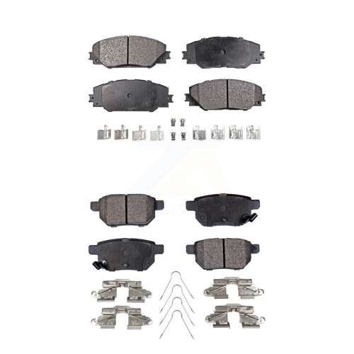 POSITIVE PLUS  Front Rear Semi-Metallic Brake Pad Kit for Toyota Matrix Pontiac Vibe Scion Corolla Im Tc Kpf-100091