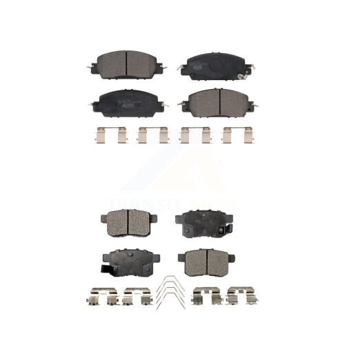 TEC  Front Rear Ceramic Brake Pads Kit for 2016-2017 Honda Accord Lx-S Ktc-100630