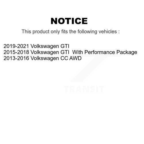 Plaquettes de frein avant arrière semi-métalliques pour Volkswagen GTI CC KPF-100470