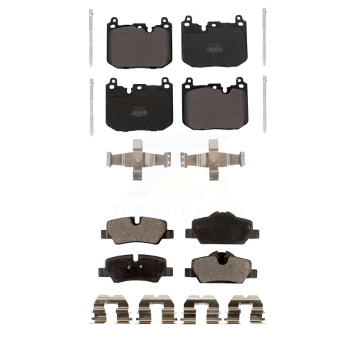 POSITIVE PLUS  Front Rear Semi-Metallic Brake Pad Kit for 2015 Mini Cooper S/john Works With 2.0L Kpf-100653