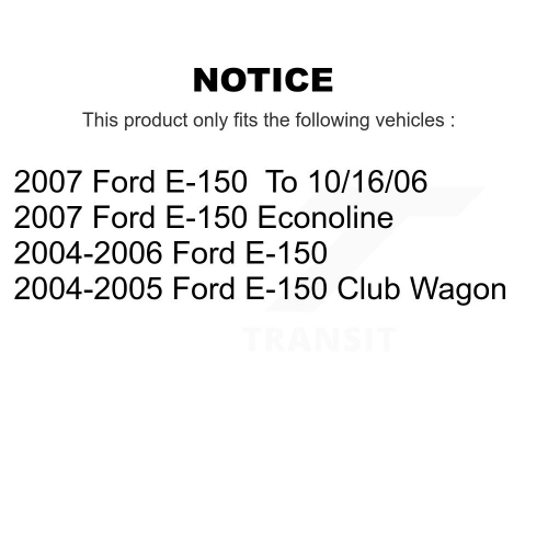 Front Rear Ceramic Brake Pads Kit For Ford E-150 Club Wagon Econoline KTC-100031