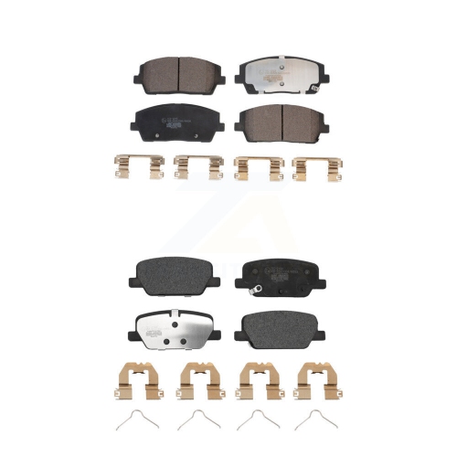TEC  Front Rear Ceramic Brake Pads Kit for Hyundai Palisade Kia Telluride Ktc-100708