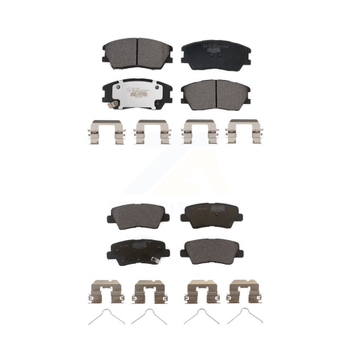 TEC  Front Rear Ceramic Brake Pads Kit for 2019-2022 Kia Soul Turbocharged Ktc-100726