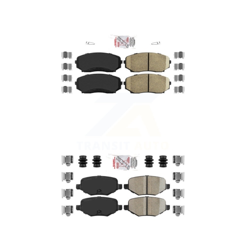 AMERIBRAKES  Front Rear Ceramic Disc Brake Pads Kit for Ford Edge Lincoln Mkx Knf-101240