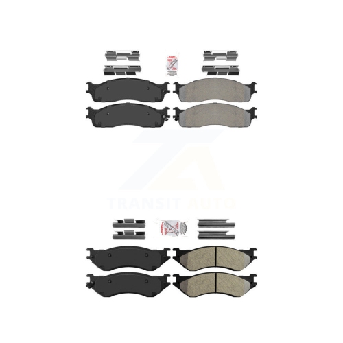 AMERIBRAKES  Front Rear Semi-Metallic Disc Brake Pads Kit for Dodge Ram 1500 3500 2500 Knf-100992