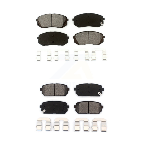 SIM  Front Rear Semi-Metallic Brake Pads Kit for 2007-2012 Kia Rondo Ksm-100106