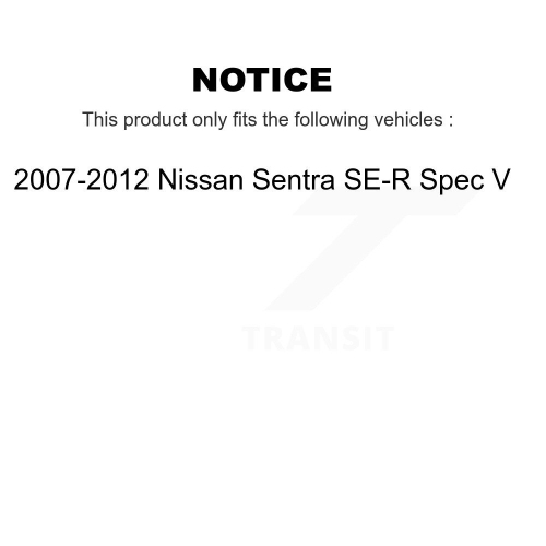 Plaquettes de frein avant arrière en céramique pour Nissan Sentra se-R Spec V KNF-100036 2007-2012