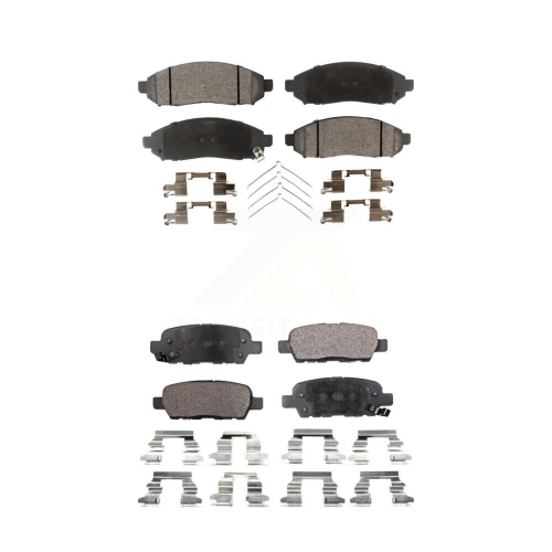 POSITIVE PLUS  Front Rear Semi-Metallic Brake Pads Kit for Nissan Leaf Kpf-100051