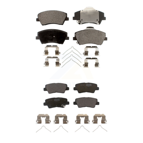 TEC  Front Rear Ceramic Brake Pads Kit for Hyundai Elantra Ioniq Kia Niro Ktc-100318