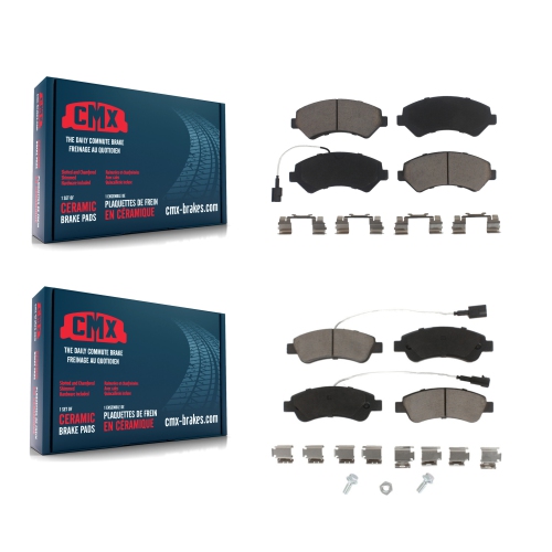 CMX  Front Rear Ceramic Brake Pads Kit for Ram Promaster 2500 3500 1500 With Solid Rotor Kcx-100423
