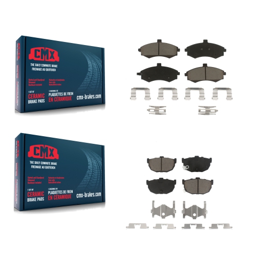 Front Rear Ceramic Brake Pads Kit For Hyundai Elantra Disc rear brakes KCX-100190