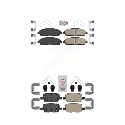 AMERIBRAKES  Front Rear Ceramic Disc Brake Pads Kit for Chevrolet Cadillac Xt5 Traverse Gmc Acadia Xt6 Knf-100535
