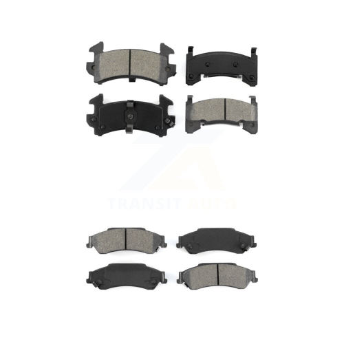SIM  Front Rear Semi-Metallic Brake Pads Kit for 2003 Chevrolet S10 Gmc Sonoma Ksm-100449