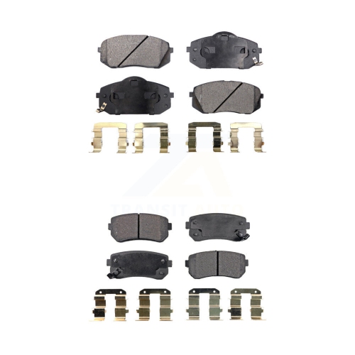 Front Rear SemiMetallic Brake Pads Kit For Hyundai Tucson Kia Sportage