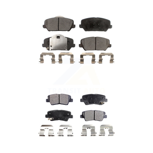 TEC  Front Rear Ceramic Brake Pads Kit for Kia Forte Forte5 Koup Ktc-100294