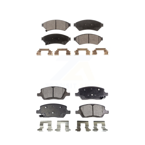 POSITIVE PLUS  Front Rear Semi-Metallic Brake Pad Kit for Pontiac Montana Chevrolet Uplander Buick Relay Kpf-100038