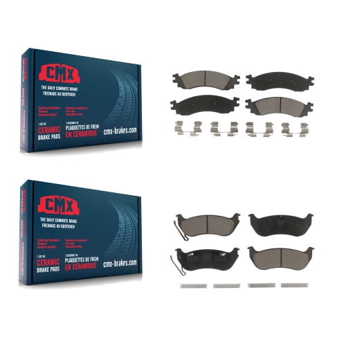 Front Rear Ceramic Brake Pads Kit For Ford Explorer Sport Trac Mercury Mountaineer KCX-100001