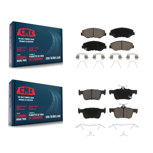 CMX  Front Rear Ceramic Brake Pads Kit for Honda Civic Kcx-100130