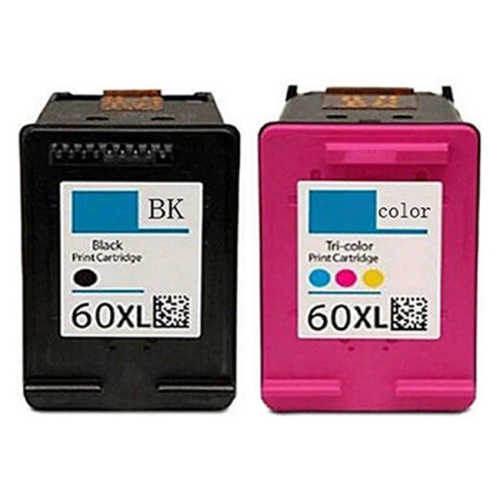 INKHOUSE Bestink Compatible HP 60Xl Cc641Wn Black And Cc644Wn Tri-Color High Yield Inkjet Cartridges Combo