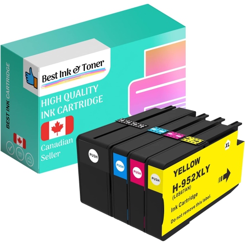 INKHOUSE  Bestink Compatible HP 952Xl High Yield Inkjet Cartridges Combo (Bk/c/m/y)