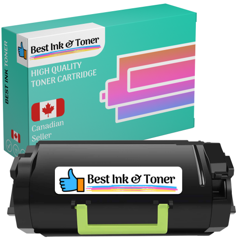 Cartouche d'encre en poudre noire à haut rendement 64015HA/64035HA/X644Based 11&nbsp;A compatible avec les imprimantes Lexmark