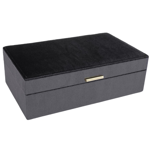 Mele and Co Jewel Onyx Velvet Jewelry Box