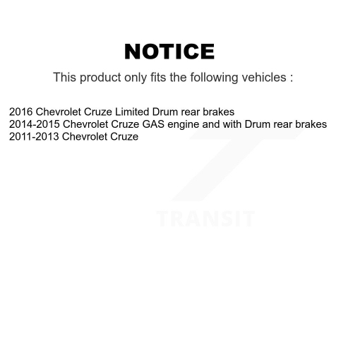 Disques de frein à disque avant et ensemble de tambours en céramique pour Chevrolet Cruze Limited K8&nbsp;A-100294