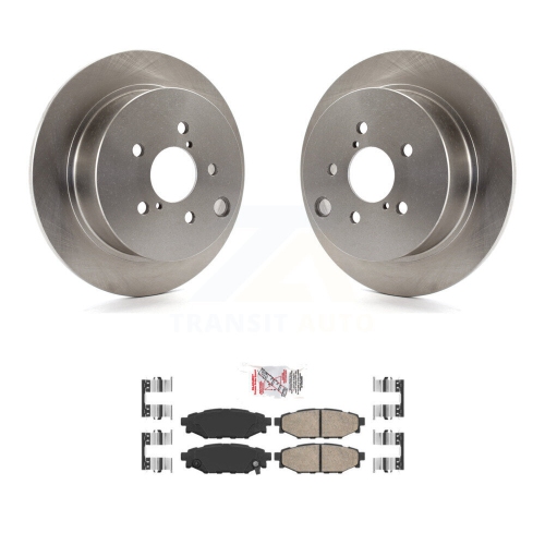 TRANSIT AUTO  Rear Disc Brake Rotors And Ceramic Pads Kit for Subaru Crosstrek Impreza Forester Xv K8A-100832