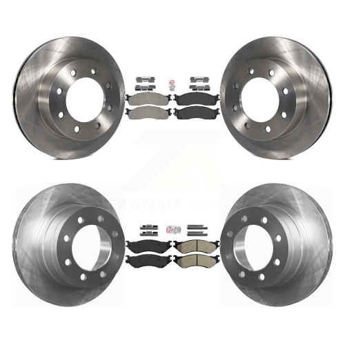 TRANSIT AUTO  Front Rear Semi-Metallic Pads And Disc Brake Rotors Kit for Dodge Ram 2500 1500 3500 K8A-102178