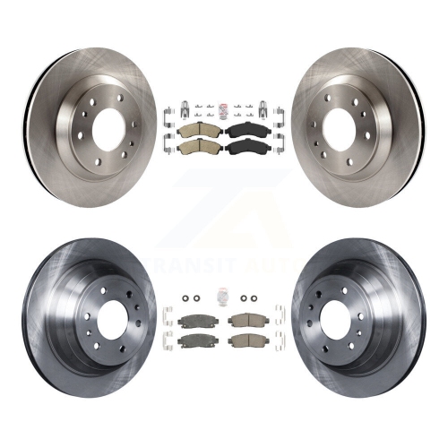 Front Rear Ceramic Pad And Brake Rotor Kit For GMC Envoy Chevrolet Trailblazer Oldsmobile K8A-101311