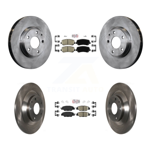TRANSIT AUTO  Front Rear Ceramic Pad & Brake Rotors Kit for 2015 Mazda Cx-5 With Electric Parking K8A-102298