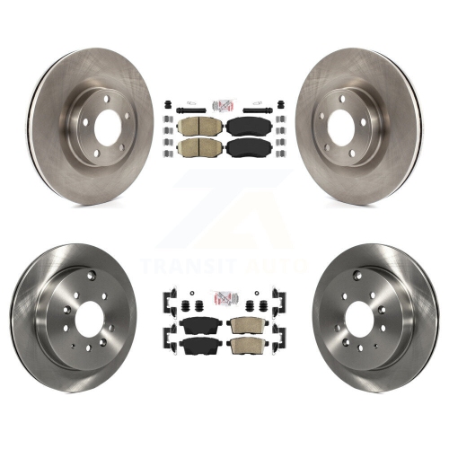 Front Rear Ceramic Pads And Disc Brake Rotors Kit For Ford Edge Lincoln ...