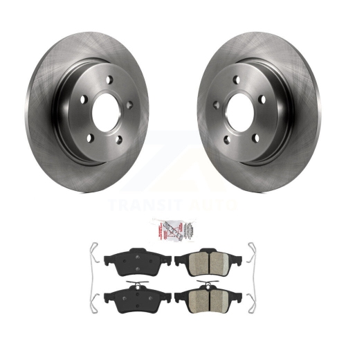 TRANSIT AUTO  Rear Disc Brake Rotors And Ceramic Pads Kit for Ford Focus K8A-100616