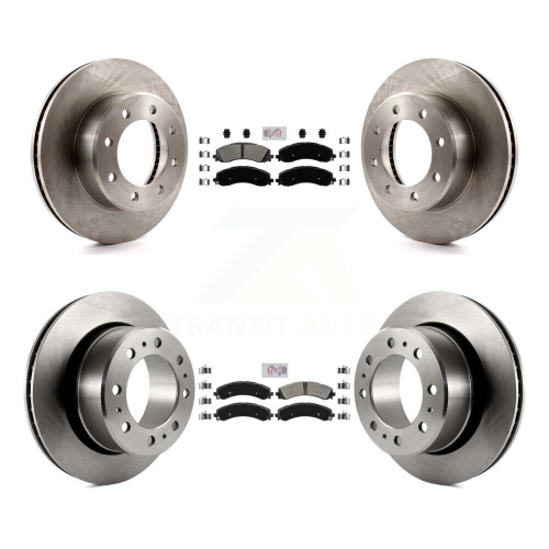 Front Rear Semi-Metallic Pad Brake Rotor Kit For 2020-2021 Ram 3500 With Dual Wheels K8A-102197