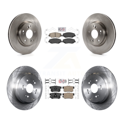 TRANSIT AUTO  Front Rear Ceramic Pads And Disc Brake Rotors Kit for 2012-2016 Honda Cr-V Fwd K8A-102342