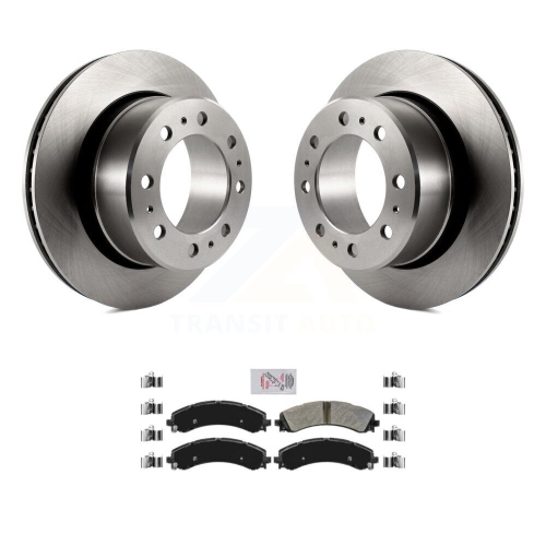 Rear Disc Brake Rotors Semi-Metallic Pad Kit For 2020-2021 Ram 3500 With Dual Wheels K8A-100660