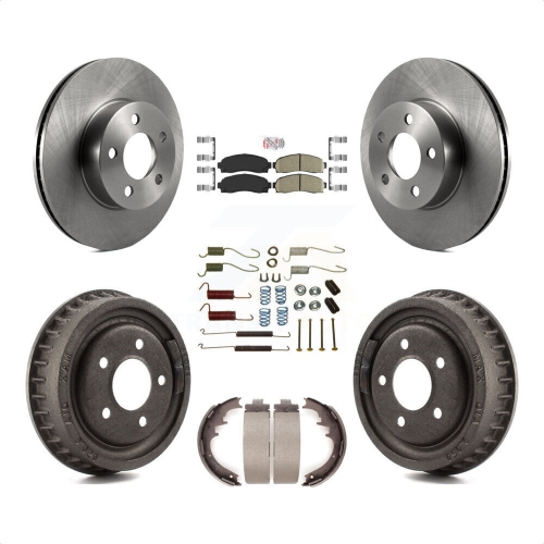 TRANSIT AUTO  Front Rear Brake Rotor Ceramic Pad & Drum Kit (7PC) for Mazda B4000 With 9" Diameter K8A-100362