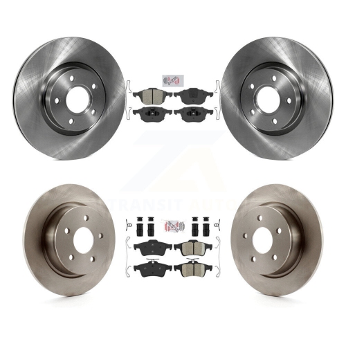Front Semi-Metallic Rear Ceramic Pads And Disc Brake Rotors Kit For Ford Escape C-Max K8A-102140
