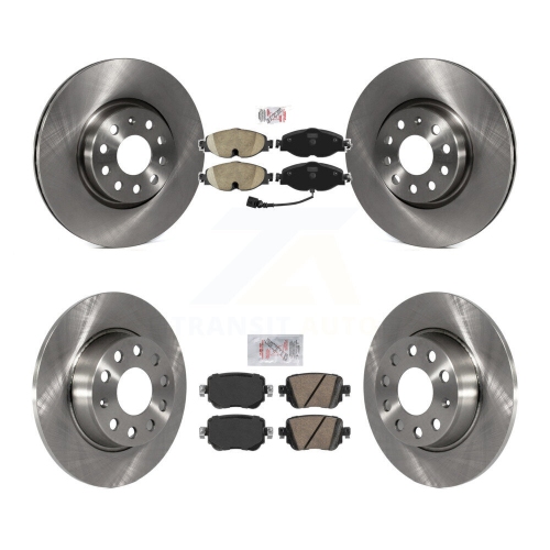 Front Rear Ceramic Pads And Disc Brake Rotors Kit For Volkswagen GTI