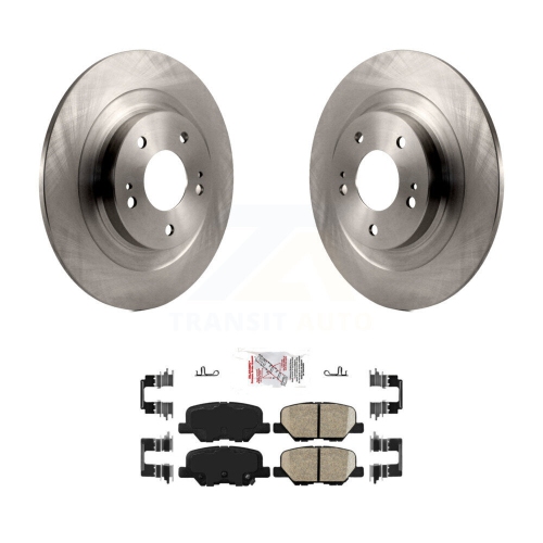 Ensemble de disques de frein arrière et plaquettes en céramique pour Mitsubishi RVR Outlander PHEV Sport 8&nbsp;A-101045
