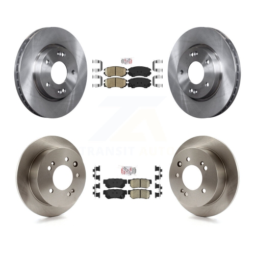 Front Rear Ceramic Pads And Disc Brake Rotors Kit For Hyundai Elantra