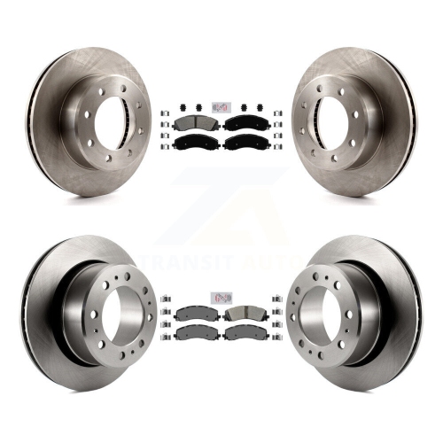 Front Rear Semi-Metallic Pads And Disc Brake Rotors Kit For Ram 2500 3500 K8A-102199