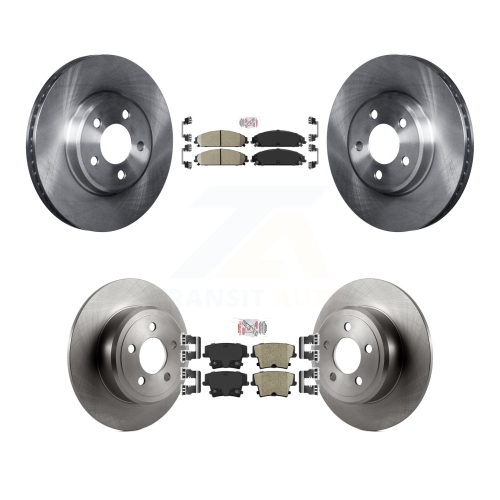 TRANSIT AUTO  Front Rear Ceramic Pad And Disc Brake Rotors Kit for 2019-2021 Chrysler 300 Rwd With 5.7L K8A-101789